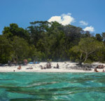 Amazing view from the middle of Lake McKenzie